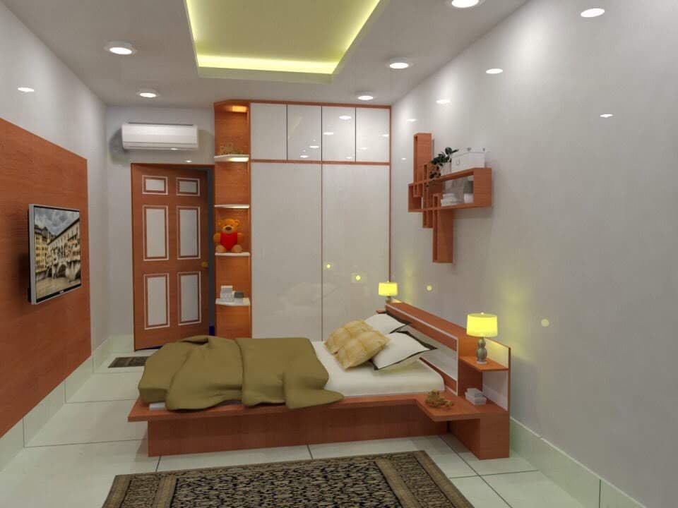 Nội thất, trần thạch cao, lát sàn, sơn lại nhà A. Thái - ảnh 3